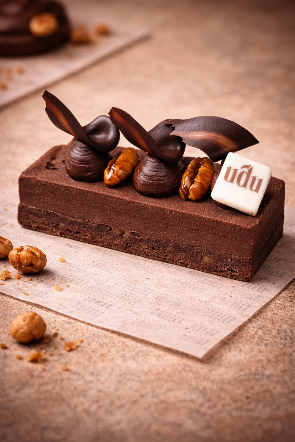 Brownie Pecan Chocolate Cremeux