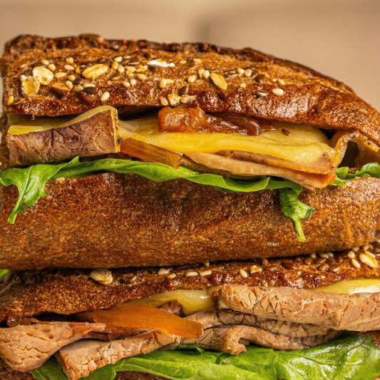 Roast Beef Baguette (Brown Bread)
